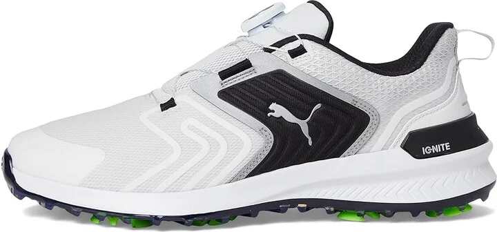 PUMA Golf Ignite Innovate Disc Men's Shoes Feather Gray/Puma Black : 7 D - Medium, Leather - Image 6