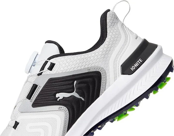 PUMA Golf Ignite Innovate Disc Men's Shoes Feather Gray/Puma Black : 7 D - Medium, Leather - Image 7