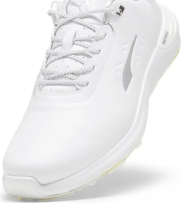 PUMA Golf Phantomcat Nitro Men's Shoes Puma White/Puma Silver/Feather Gray : 7 D - Medium, Synthetic - Image 6
