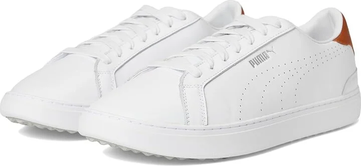 PUMA Golf Puma Classic G Men's Shoes Puma White/Ash Gray : 8 D - Medium, Leather