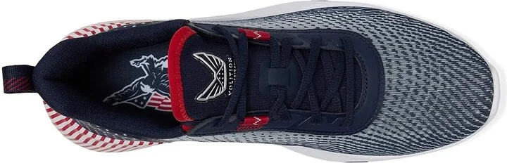 PUMA Golf Puma X Volition Fusion Crush Sport Men's Shoes Deep Navy/Strong Red/Puma White : 7 D - Medium, Leather - Image 2