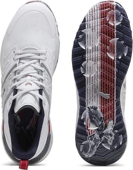 PUMA Golf Puma X Volition Ignite Innovate Men's Shoes Puma White/Deep Navy/Strong Red : 7.5 D - Medium - Image 2