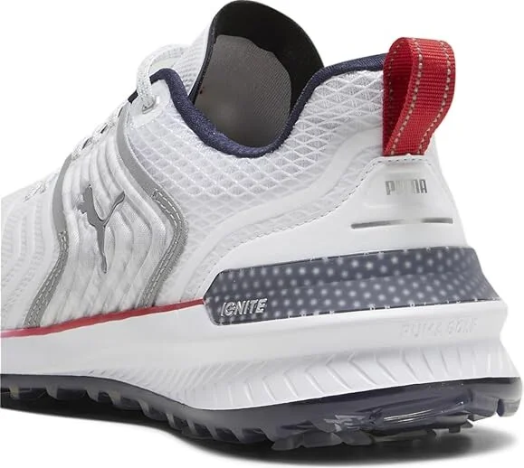 PUMA Golf Puma X Volition Ignite Innovate Men's Shoes Puma White/Deep Navy/Strong Red : 7.5 D - Medium - Image 4