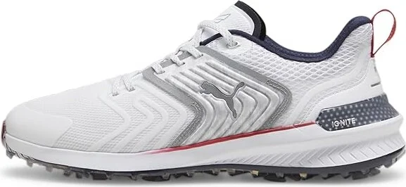 PUMA Golf Puma X Volition Ignite Innovate Men's Shoes Puma White/Deep Navy/Strong Red : 7.5 D - Medium - Image 5