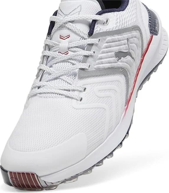 PUMA Golf Puma X Volition Ignite Innovate Men's Shoes Puma White/Deep Navy/Strong Red : 7.5 D - Medium - Image 6
