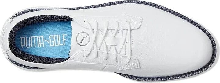 PUMA Golf Royale Men's Shoes Puma White/Deep Navy/Team Light Blue : 11.5 D - Medium, Leather - Image 2