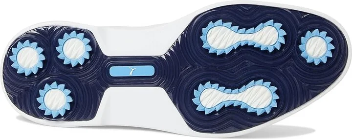 PUMA Golf Royale Men's Shoes Puma White/Deep Navy/Team Light Blue : 11.5 D - Medium, Leather - Image 3