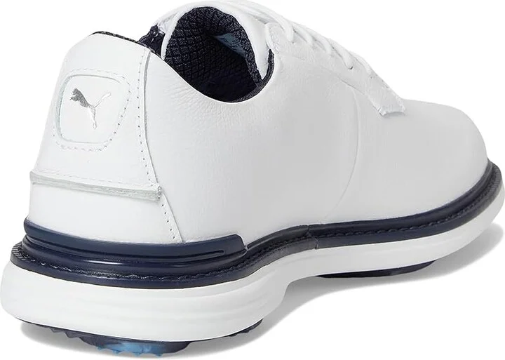 PUMA Golf Royale Men's Shoes Puma White/Deep Navy/Team Light Blue : 11.5 D - Medium, Leather - Image 4