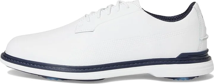 PUMA Golf Royale Men's Shoes Puma White/Deep Navy/Team Light Blue : 11.5 D - Medium, Leather - Image 6