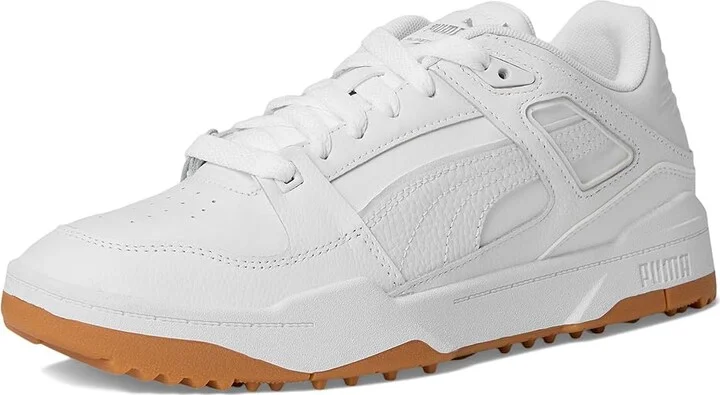 PUMA Golf Slipstream-G Shoes Puma White/Puma White : EU 39 (US Men's 7 - Women's 8.5) Medium, Leather - Image 5