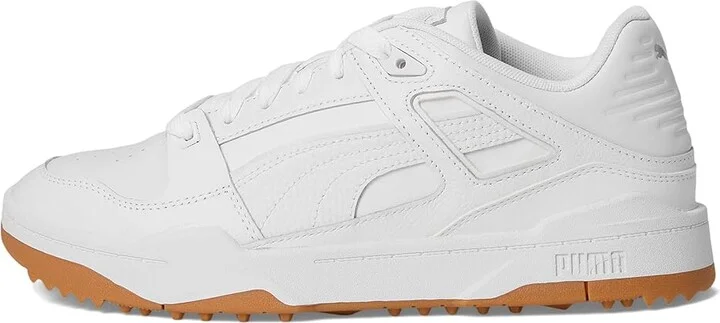 PUMA Golf Slipstream-G Shoes Puma White/Puma White : EU 39 (US Men's 7 - Women's 8.5) Medium, Leather - Image 6