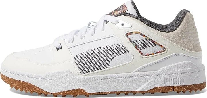 PUMA Golf Slipstream-G Sustainability Shoes Puma White/Cool Dark Gray : EU 40.5 (US Men's 8 - Women's 9.5) Medium, Leather - Image 6