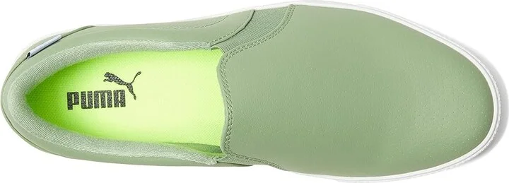 PUMA Golf Tustin Fusion Slip-On Golf Shoes Women's Shoes Dusty Green/Puma White : 6 B - Medium, Synthetic - Image 2