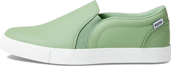 PUMA Golf Tustin Fusion Slip-On Golf Shoes Women's Shoes Dusty Green/Puma White : 6 B - Medium, Synthetic - Image 6