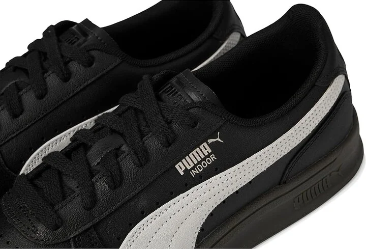 PUMA Indoor Shoes Men's Snow Shoes Puma Black/Puma White/Gum : 7.5 D - Medium, Leather/Rubber - Image 7