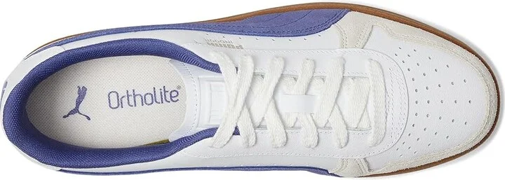 PUMA Indoor Shoes Men's Snow Shoes Puma White/Blue Crystal/Gum : 9 D - Medium, Leather - Image 2