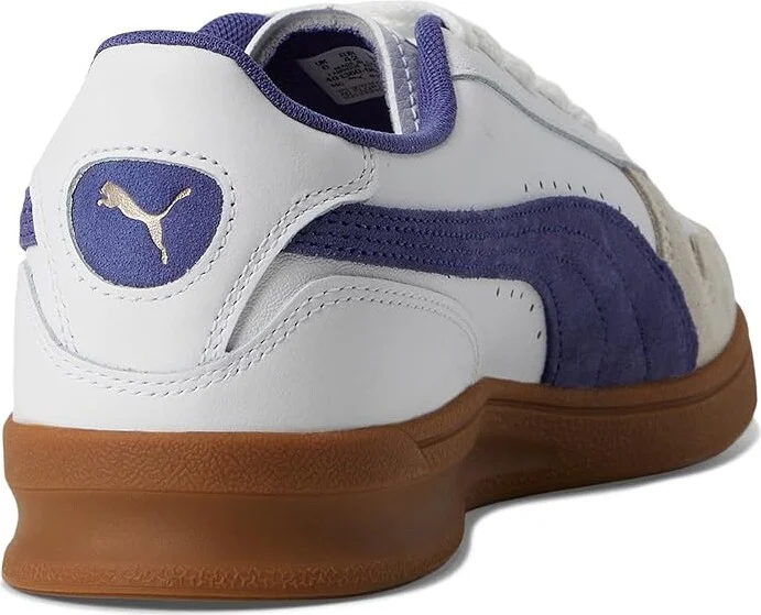 PUMA Indoor Shoes Men's Snow Shoes Puma White/Blue Crystal/Gum : 9 D - Medium, Leather - Image 4