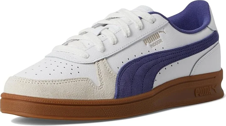 PUMA Indoor Shoes Men's Snow Shoes Puma White/Blue Crystal/Gum : 9 D - Medium, Leather - Image 5