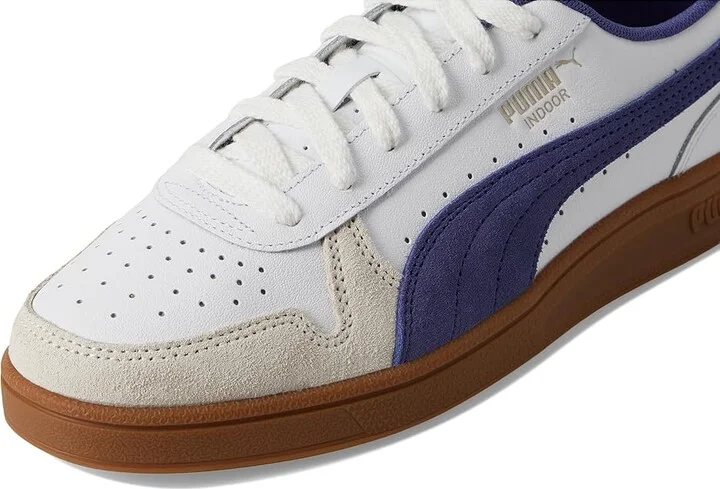 PUMA Indoor Shoes Men's Snow Shoes Puma White/Blue Crystal/Gum : 9 D - Medium, Leather - Image 7