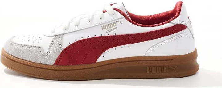 PUMA Indoor sneakers in white and red detail - Image 2