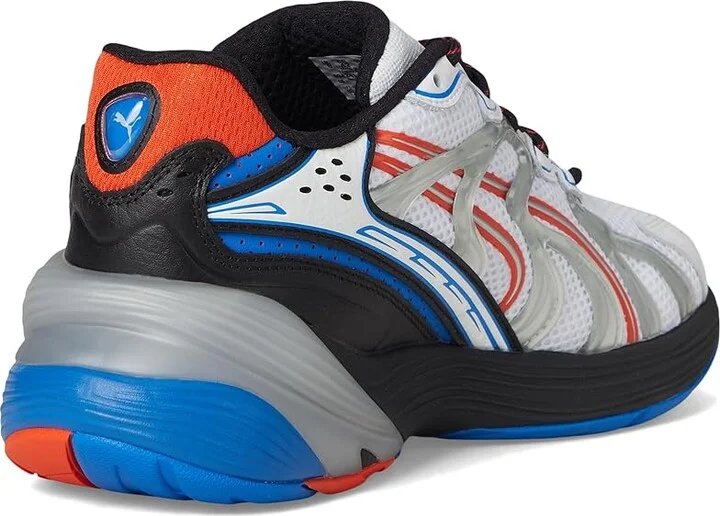 PUMA Inverse Sneakers Men's Snow Shoes Puma White/Redmazing/Hyperlink Blue/Puma Black : 9.5 D - Medium, Leather/Synthetic/Textile - Image 4