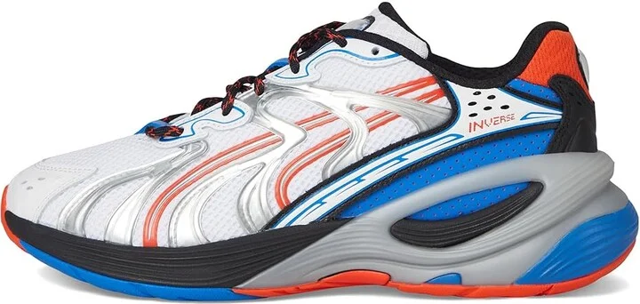 PUMA Inverse Sneakers Men's Snow Shoes Puma White/Redmazing/Hyperlink Blue/Puma Black : 9.5 D - Medium, Leather/Synthetic/Textile - Image 6