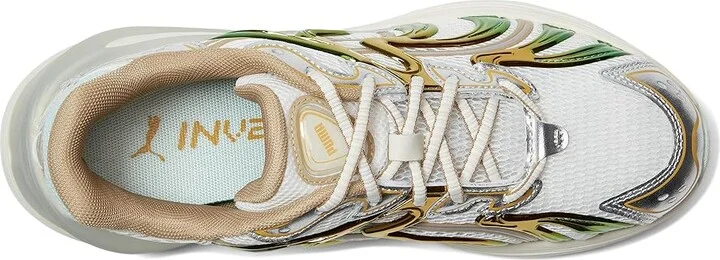 PUMA Inverse Sneakers Women's Snow Shoes Warm White/Archive Gold : 6 B - Medium, Leather/Rubber/Suede - Image 2