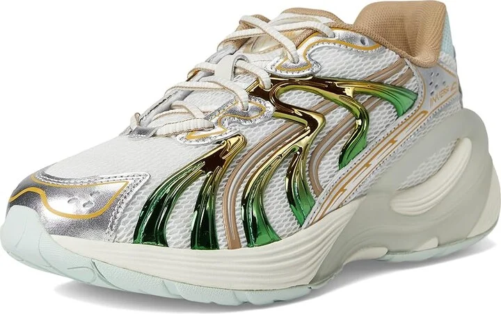 PUMA Inverse Sneakers Women's Snow Shoes Warm White/Archive Gold : 6 B - Medium, Leather/Rubber/Suede - Image 5