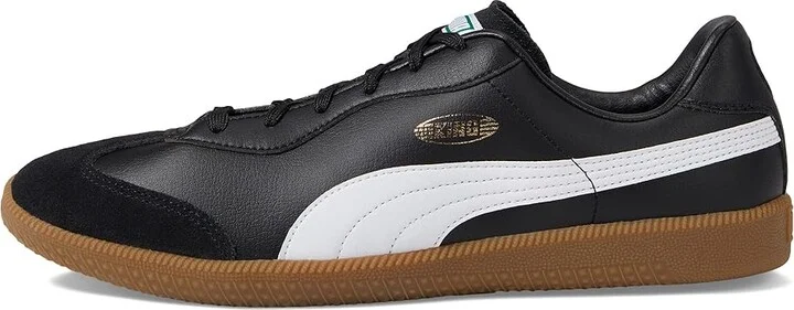 PUMA King 21 Indoor Trainer Soccer Shoes Men's Shoes Puma Black/Puma White/Gum : 10.5 D - Medium, Leather/Synthetic - Image 6