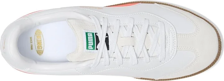 PUMA King 21 Indoor Trainer Soccer Shoes Men's Shoes White/Glowing Red : 7 D - Medium, Leather/Synthetic - Image 2