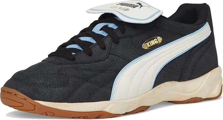 PUMA King Indoor Shoes Men's Shoes Black/Warm White : 8.5 D - Medium, Leather - Image 5
