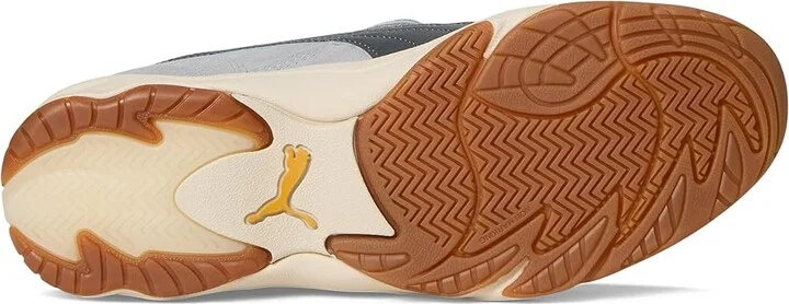 PUMA King Indoor Shoes Men's Shoes Gray Echo/Alpine Snow : 14 D - Medium, Leather - Image 3