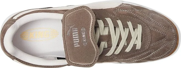 PUMA King Indoor Shoes Women's Boots Flat Bronze/White : 10 B - Medium, Leather - Image 2