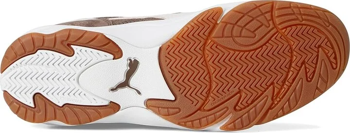 PUMA King Indoor Shoes Women's Boots Flat Bronze/White : 10 B - Medium, Leather - Image 3