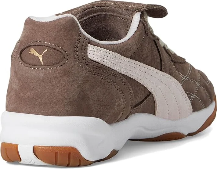 PUMA King Indoor Shoes Women's Boots Flat Bronze/White : 10 B - Medium, Leather - Image 4