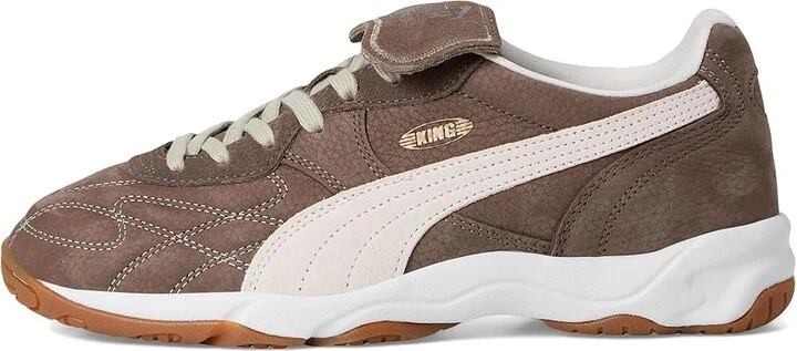 PUMA King Indoor Shoes Women's Boots Flat Bronze/White : 10 B - Medium, Leather - Image 6
