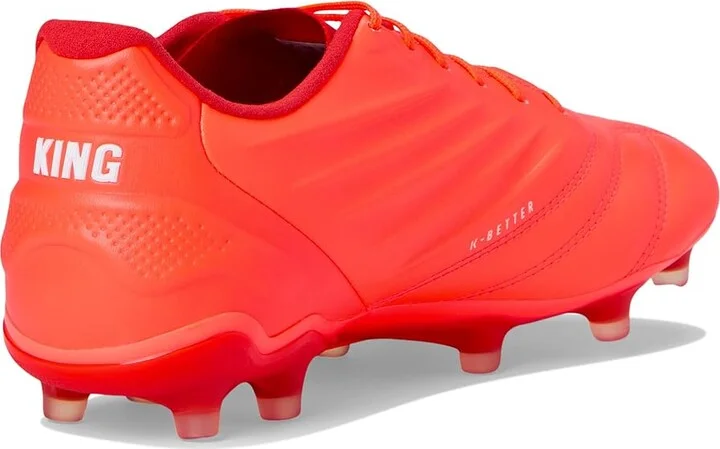 PUMA King Pro Firm, Artificial Ground Soccer Cleats Women's Soccer Shoes Glowing Red-Puma White-Red Fire : 6.5 B - Medium, Leather - Image 4