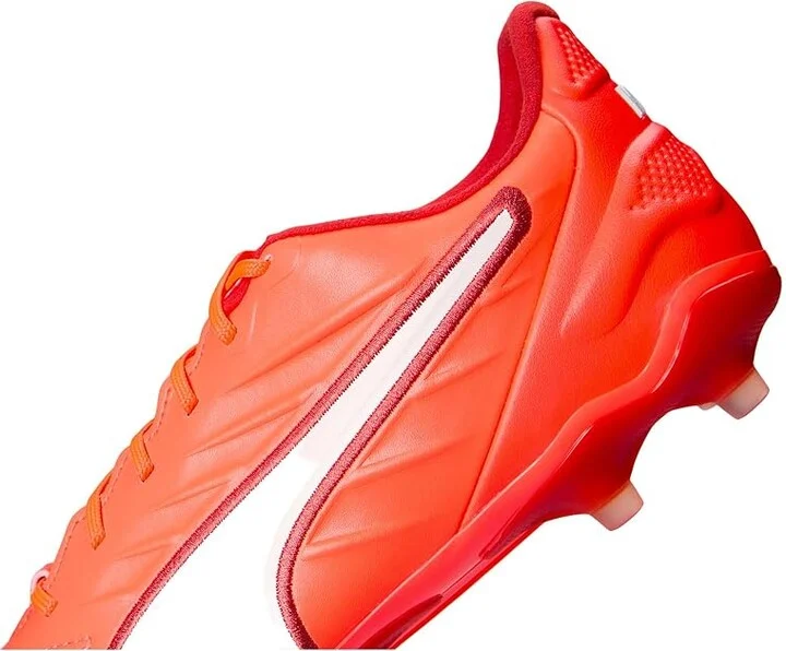 PUMA King Pro Firm, Artificial Ground Soccer Cleats Women's Soccer Shoes Glowing Red-Puma White-Red Fire : 6.5 B - Medium, Leather - Image 7