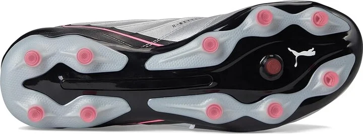 PUMA King Pro Firm, Artificial Ground Soccer Cleats Women's Soccer Shoes Puma Silver-Puma Black-Sun Struck-Puma White : 7.5 B - Medium - Image 3