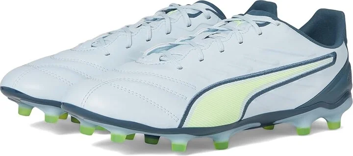 PUMA King Pro Firm Ground/Artificial Ground Soccer Cleats Men's Shoes Frosted Dew/Fizzy Apple/Gray Skies : 7.5 D - Medium