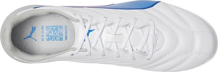 PUMA King Pro Firm Ground/Artificial Ground Soccer Cleats Men's Shoes Puma White/Bluemazing/Flat Light Gray : 13 D - Medium - Image 2