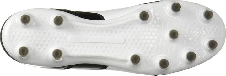 PUMA King Top FG Soccer Cleats Men's Soccer Shoes Puma Black/Puma White : 12 D - Medium, Leather - Image 4
