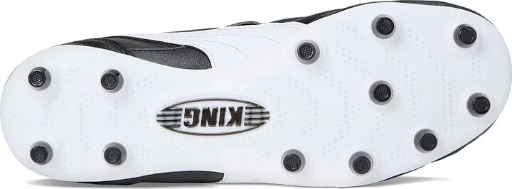 PUMA King Top Firm, Artificial Ground Soccer Cleats Men's Soccer Shoes Black/White/Gold : 12 D - Medium, Textile - Image 3