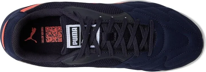 PUMA King Top Indoor Trainer Soccer Shoes Men's Soccer Shoes New Navy-Glowing Red-Silver Mist : 11.5 D - Medium, Rubber/Suede - Image 2