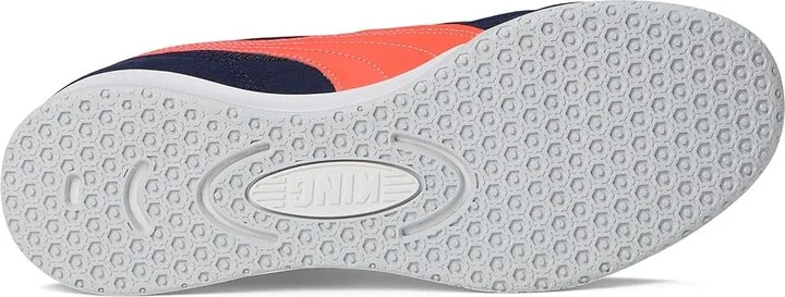 PUMA King Top Indoor Trainer Soccer Shoes Men's Soccer Shoes New Navy-Glowing Red-Silver Mist : 11.5 D - Medium, Rubber/Suede - Image 3