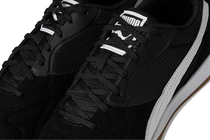 PUMA King Top Indoor Trainer Soccer Shoes Men's Soccer Shoes Puma Black-Puma White-Puma Gold : 7 D - Medium, Rubber/Suede - Image 7