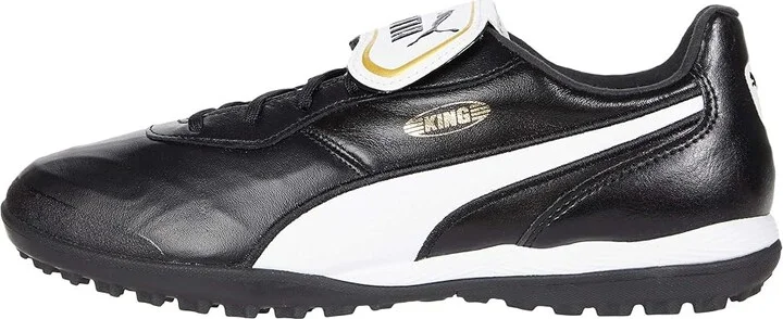 PUMA King Top Turf Training Soccer Cleats Men's Shoes Puma Black/Puma White : 12 D - Medium, Leather - Image 6