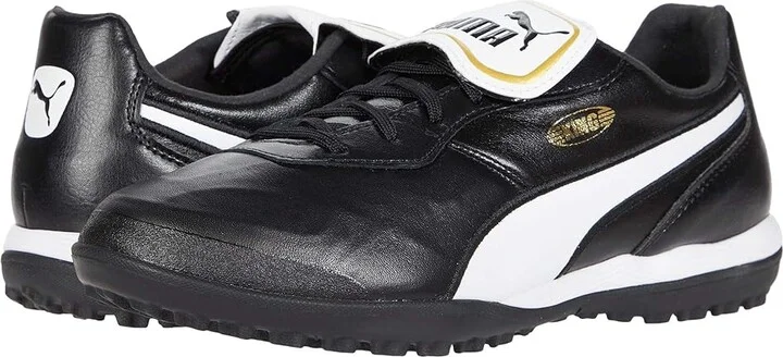 PUMA King Top Turf Training Soccer Cleats Men's Shoes Puma Black/Puma White : 12 D - Medium, Leather