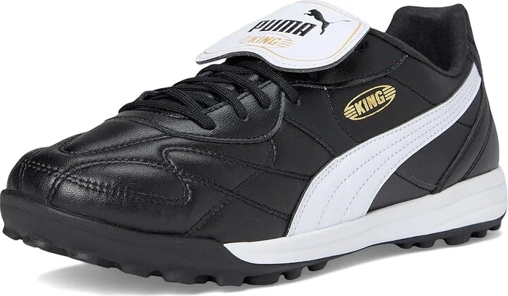 PUMA King Top Turf Training Soccer Cleats Men's Soccer Shoes Black/White/Gold : 7.5 D - Medium - Image 5