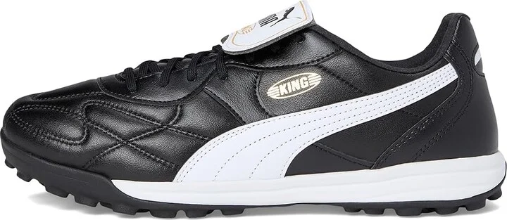 PUMA King Top Turf Training Soccer Cleats Men's Soccer Shoes Black/White/Gold : 7.5 D - Medium - Image 6